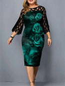 Vestido plus size elegante