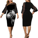 Vestido plus size elegante