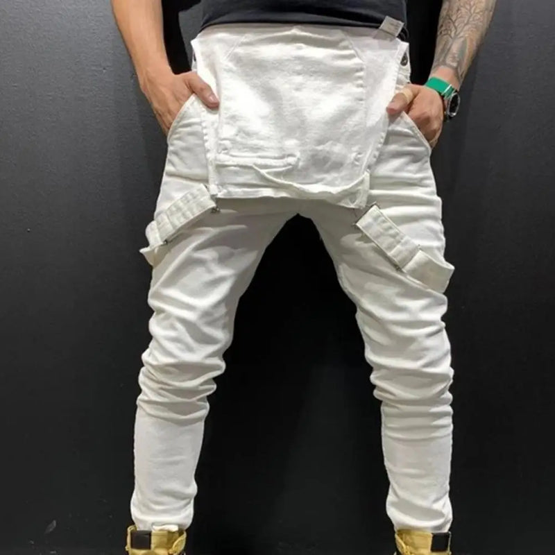 Macacão de carpinteiro jeans, macacão babador masculino, motos biker jean, macacão longo de harajuku, streetwear, plus size, verão, novo