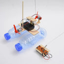 Nova tecnologia brinquedos pequenos diy controle remoto modelo de navio vento experimento científico material menino presente coleção
