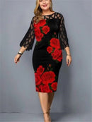 Vestido plus size elegante
