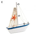 Barco de pesca em miniatura criativo atraente de madeira mediterrâneo veleiro modelo de mesa decoração para casa