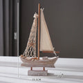Estatuetas de Barco a vela de Madeira, Estilo Mediterrâneo, Veleiro de Madeira, Artesanato, Sala De Estar Em Casa, Decoração Náutica Presente