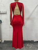 Elegância em Movimento - Vestido com Tassel e Fenda Deslumbrante