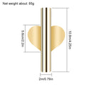 Criativo Rose Golden Vase Wall Holder, vaso de flores de aço inoxidável, decoração do casamento para sala de estar, espelho, 1Pc