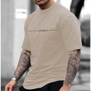 Camiseta masculina de verão simples de alta qualidade topo masculino todos os dias casual camisa esportiva tendência novas roupas oversized solto manga curta