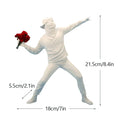 Coleção de Escultura Banksy, Estátua Flower Thrower, Pop Art, Estatueta Moderna Menina Balão, Decoração Home Office