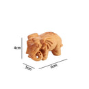 1 pc natural thuja madeira elefante rico escultura artesanato em madeira decoração para casa