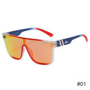 Óculos de sol grandes para homens e mulheres, óculos para esportes ao ar livre, óculos de sol para praia, tons coloridos, óculos, UV400, moda