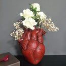 Vaso de coração pote seco arte vaso estátua humana recipiente simulado anatomia coração presente decorativo presente do dia dos namorados