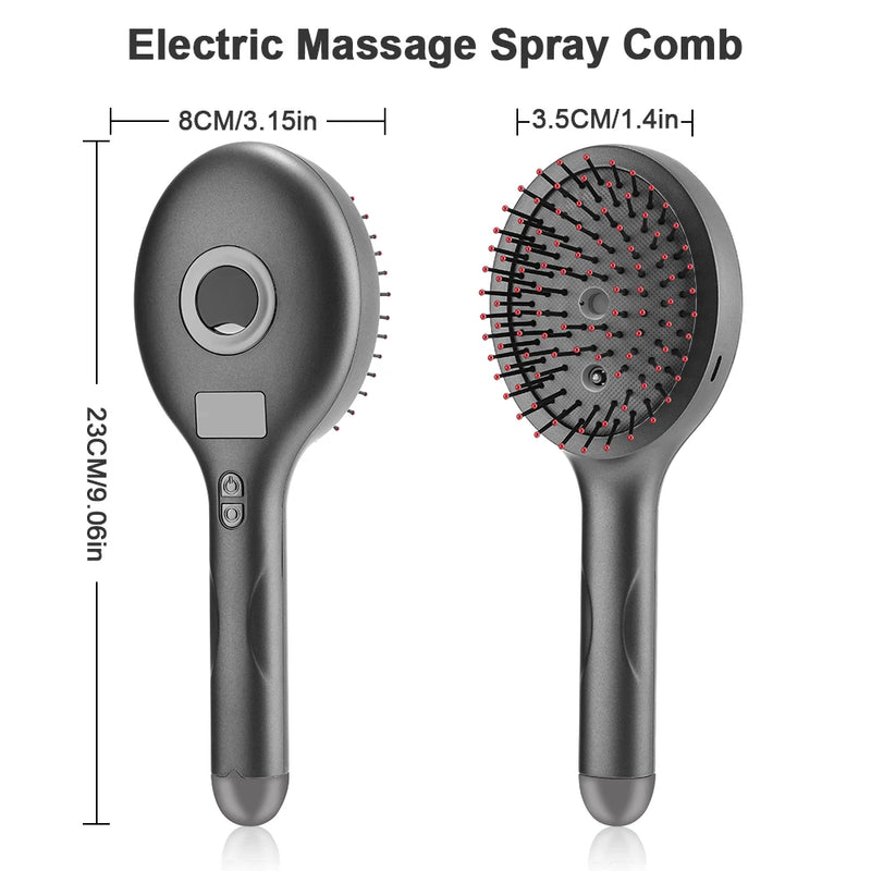 4 modos de spray elétrico massagem pente vibração couro cabeludo cabeça massageador 630nm luz vermelha escova crescimento do cabelo óleo essencial ferramenta cuidados com o cabelo