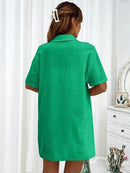 Conjunto feminino de duas peças de linho e algodão, manga curta, camisa monocromática, shorts soltos, terno casual de escritório, moda feminina, verão, 2025