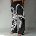 Calça havaiana floral masculina, imagem digital, casual de luxo social fashion, elegante roupa retrô