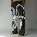 Calça havaiana floral masculina, imagem digital, casual de luxo social fashion, elegante roupa retrô