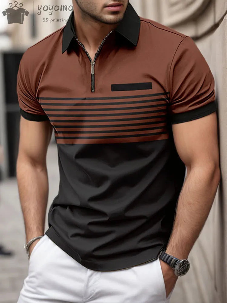 Polo Zip Flex - Camisa Golf Casual