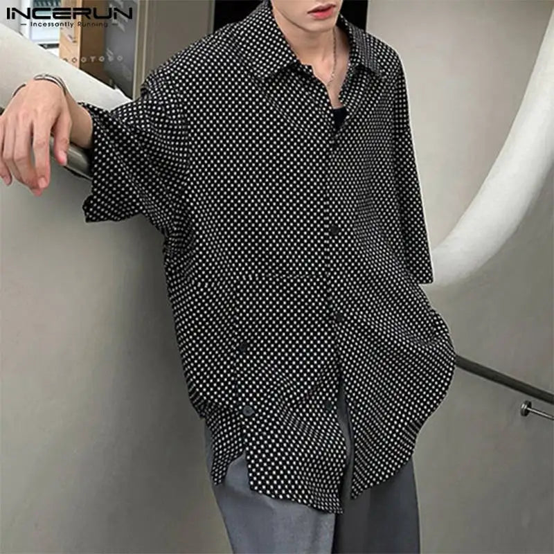 Estilo Coreano - Camisa Masculina Ponto de Charme