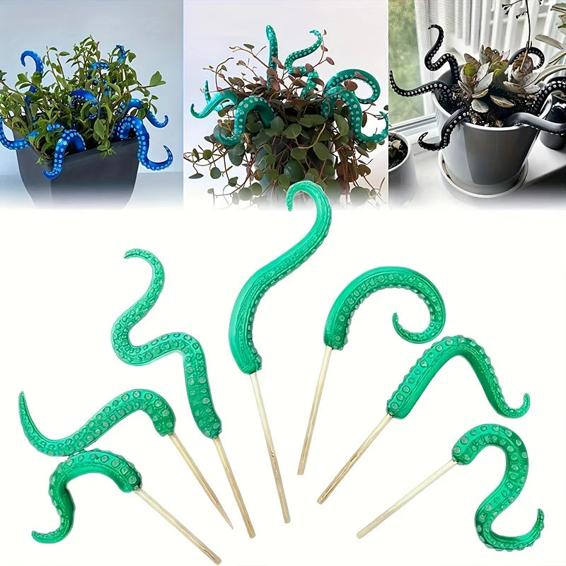 Sea Monster Octopus Tentacles 7-piece Set, Decorative Flower Pot, Home Gift Christmas