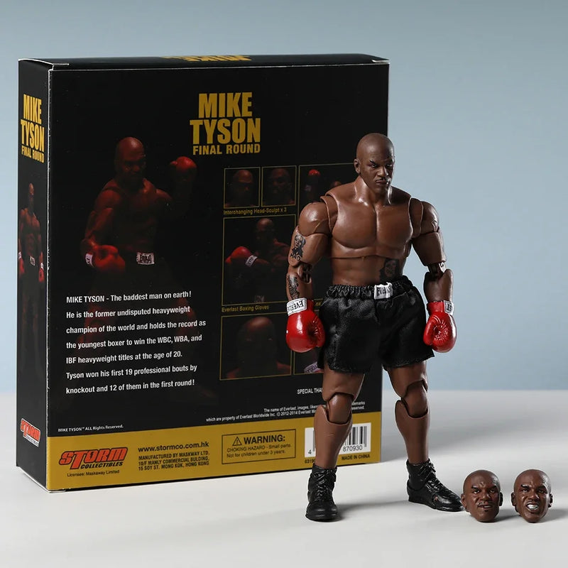 Mike Tyson Final Round Figura de ação de 7 polegadas com acessórios modelo de brinquedo