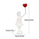 Coleção de Escultura Banksy, Estátua Flower Thrower, Pop Art, Estatueta Moderna Menina Balão, Decoração Home Office