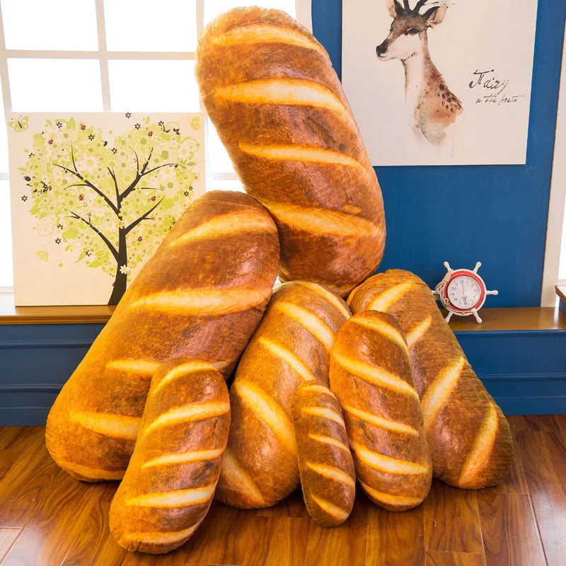 Design de pão de pelúcia lance almofada macio lavável removível travesseiro crianças quarto presente brinquedo recheado casa decorativa poduszki dekoracyjne