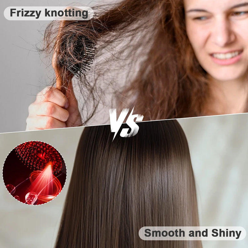 4 modos de spray elétrico massagem pente vibração couro cabeludo cabeça massageador 630nm luz vermelha escova crescimento do cabelo óleo essencial ferramenta cuidados com o cabelo