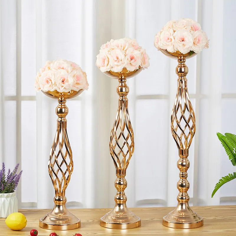 Vaso de ferro de luxo para decoração de casamento, guia rodoviário, castiçal, castiçal, jantar à luz de velas, sala de estar, casa