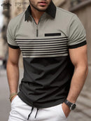 Polo Zip Flex - Camisa Golf Casual