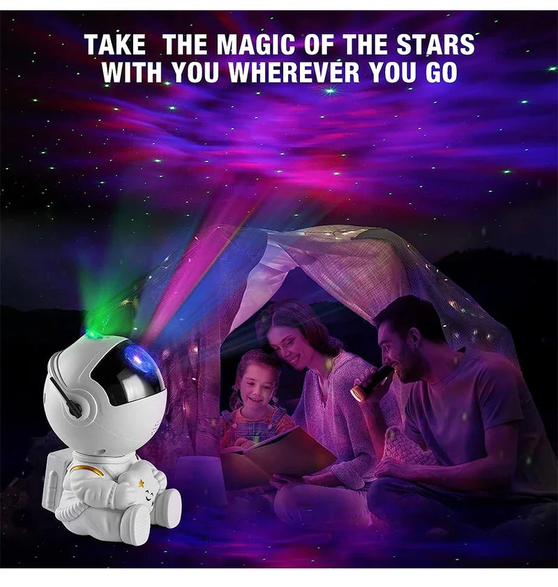 Galaxy e Star Astronaut Projetor, LED Night Light, lâmpada de céu estrelado, decoração do quarto, presentes decorativos para crianças
