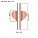 Criativo Rose Golden Vase Wall Holder, vaso de flores de aço inoxidável, decoração do casamento para sala de estar, espelho, 1Pc
