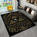 Tapete gótico antiderrapante para sala de estar e quarto, tapete de decoração com design de tarô, estilo gótico, para quarto e sofá das crianças