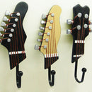 Guitarra nórdica gancho decorativo, Artesanato da resina, Música Wall Hook, Home Decor