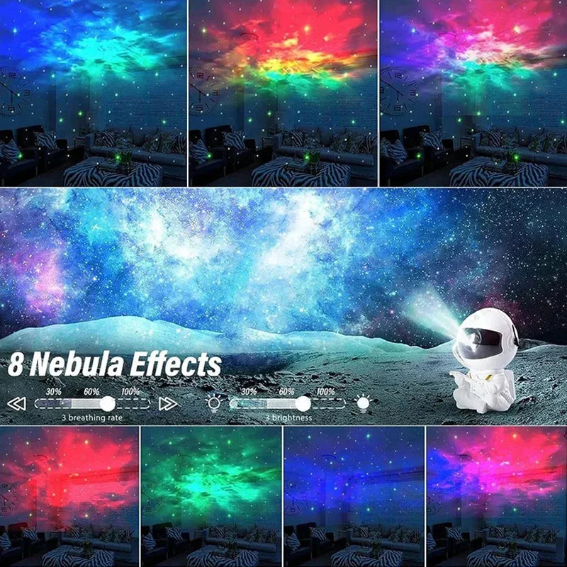 Galaxy e Star Astronaut Projetor, LED Night Light, lâmpada de céu estrelado, decoração do quarto, presentes decorativos para crianças