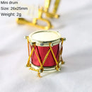 Saxofone miniatura para Dollhouse, modelo de instrumentos musicais clássicos, mini ornamentos musicais, presentes de Natal, acessórios para decoração