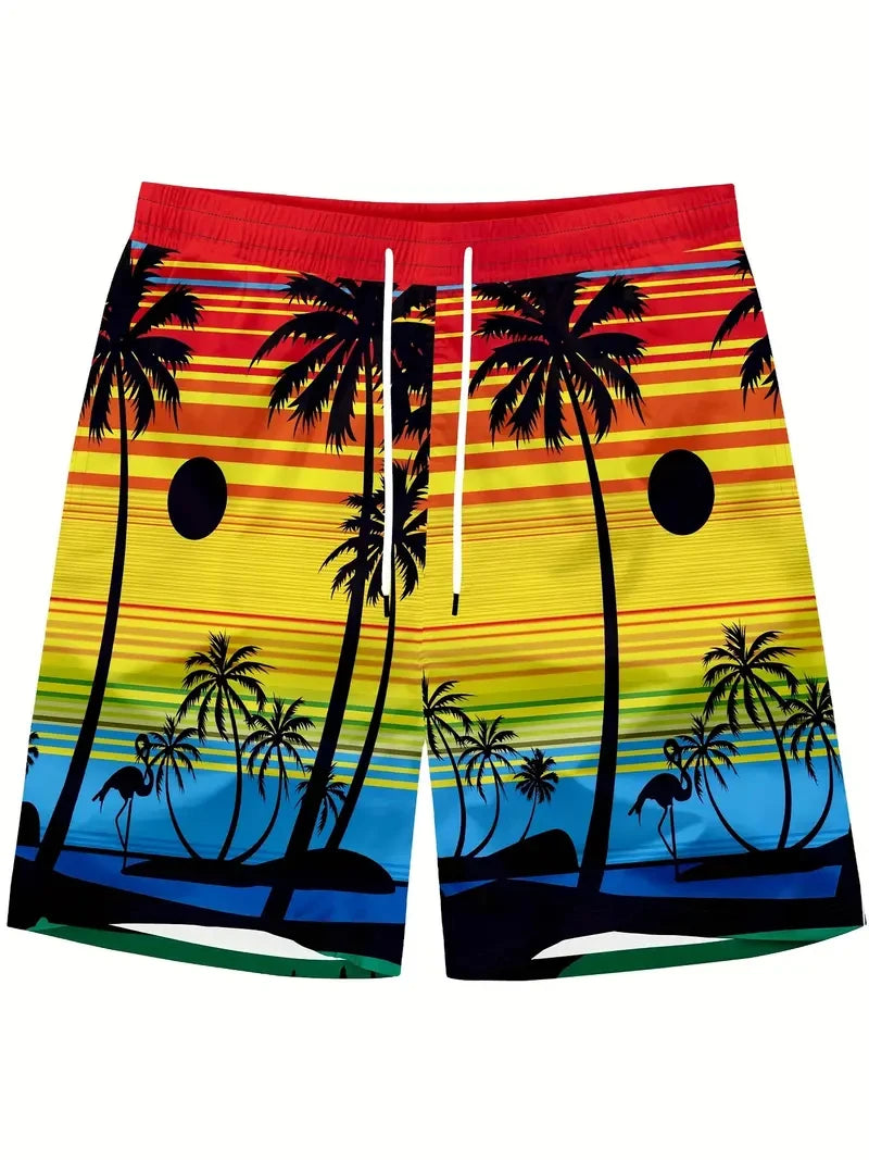 🌴 Vibe Tropical – Bermuda Praia Estilo Havaí