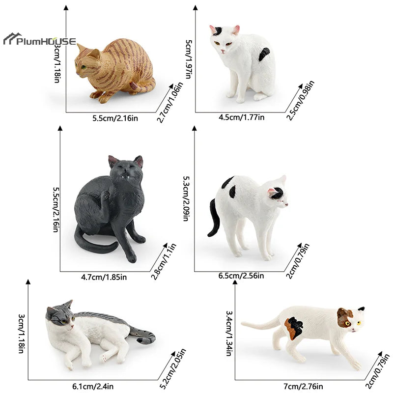 Deitado gato laranja estatueta, simulação sólida modelo animal, decoração desktop bonito, ornamento Mini Pet, 1pc