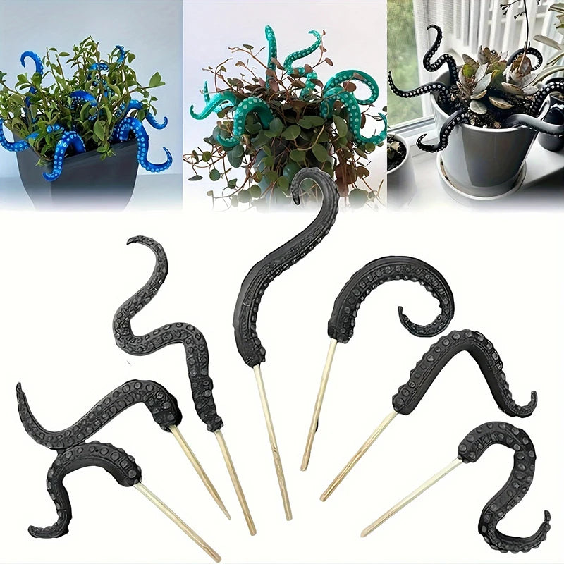 Sea Monster Octopus Tentacles 7-piece Set, Decorative Flower Pot, Home Gift Christmas