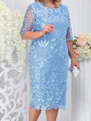 2025 feminino sring vestido de verão festa de casamento convidado feminino fino ajuste renda floral elegante bodycon formal vestidos de festa plus size 5xl