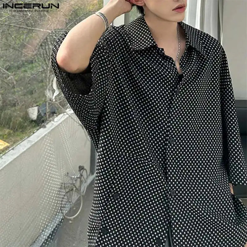 Estilo Coreano - Camisa Masculina Ponto de Charme