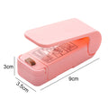 Mini máquina de selagem usb recarregável, selador de calor portátil, clipe para saco de armazenamento, pacote de plástico, aparelho de cozinha portátil