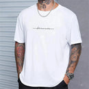 Camiseta masculina de verão simples de alta qualidade topo masculino todos os dias casual camisa esportiva tendência novas roupas oversized solto manga curta