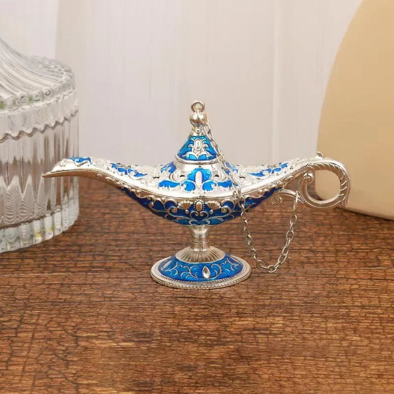 Lendário Aladdin Magic Genie Table Lamp, Lâmpada Retro Europeia, Artesanato De Metal, Decoração De Casa, Festa De Casamento