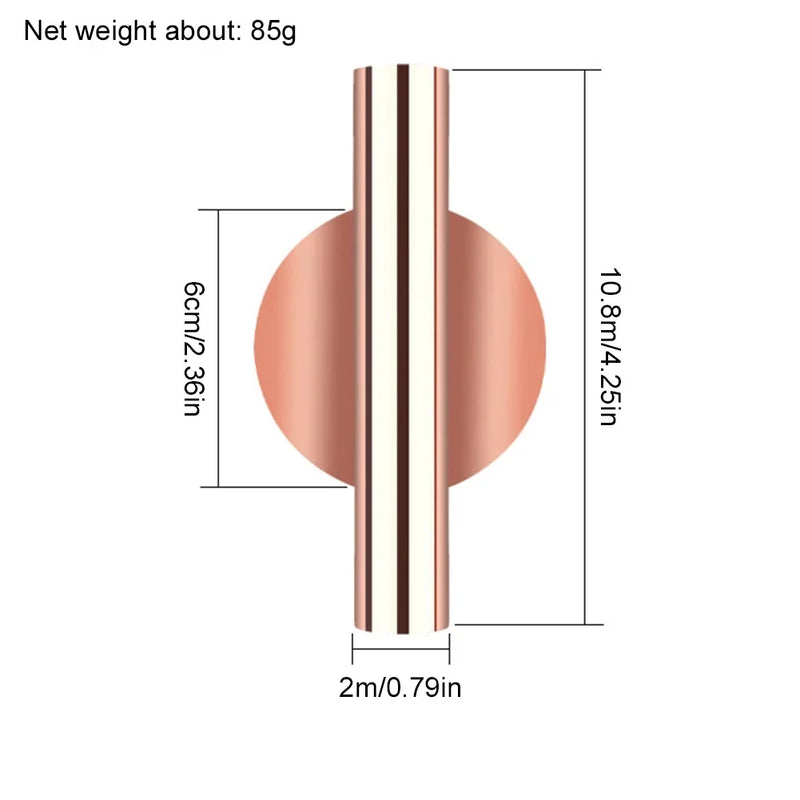 Criativo Rose Golden Vase Wall Holder, vaso de flores de aço inoxidável, decoração do casamento para sala de estar, espelho, 1Pc