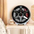 Relógio de parede polido com roda JDM moderno 3D para decoração de casa, escritório, hotel, restaurante, escola