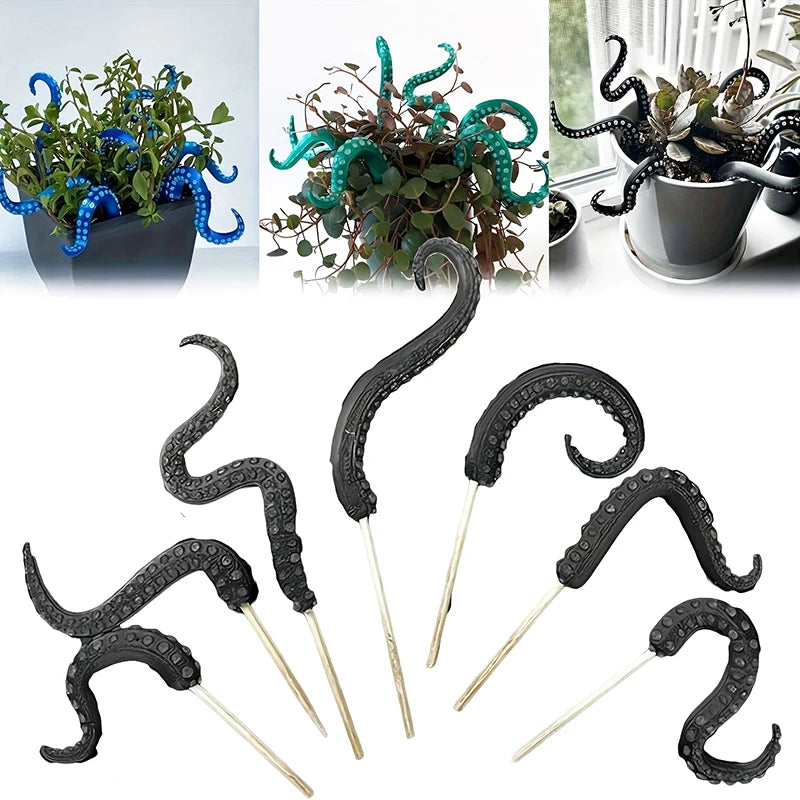 Sea Monster Octopus Tentacles 7-piece Set, Decorative Flower Pot, Home Gift Christmas