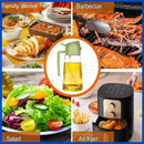Garrafa dispensadora de óleo 2 em 1, 500ml, spray de plástico, pulverizador de óleo, frasco, galheteiro, churrasco, cozinha, assar, piquenique, ferramenta de cozinha