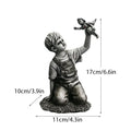 Coleção de Escultura Banksy, Estátua Flower Thrower, Pop Art, Estatueta Moderna Menina Balão, Decoração Home Office