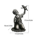 Coleção de Escultura Banksy, Estátua Flower Thrower, Pop Art, Estatueta Moderna Menina Balão, Decoração Home Office