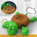 2 em 1 panicked tartaruga coaster engraçado suporte do telefone material plástico copo esteira almofada de isolamento casa decorativa copo almofada suportes de caneca