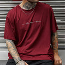 Camiseta masculina de verão simples de alta qualidade topo masculino todos os dias casual camisa esportiva tendência novas roupas oversized solto manga curta