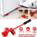 1-5 pçs ferramenta de levantamento de móveis materiais pesados movendo rolo levantador móveis mover ferramentas de transporte portátil guarda-roupa sofá slides kit